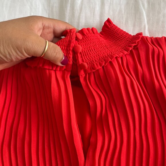 NWT Nanette Lepore Pleated High Neck Dress (sz 8) - Picture 5 of 8